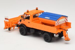 Mercedes Unimog 1300 L Sniego Valytuvas Oranžinis Minichamps 1:43 439033060 Metalas - nuotrauka 5 iš 6