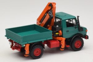 Mercedes Unimog 1300 L Savivartis su Krautuvo Kranu Minichamps 1:43 439033000 Metalas - nuotrauka 2 iš 6