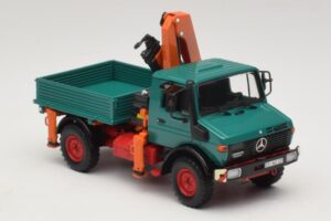 Mercedes Unimog 1300 L Savivartis su Krautuvo Kranu Minichamps 1:43 439033000 Metalas - nuotrauka 4 iš 6