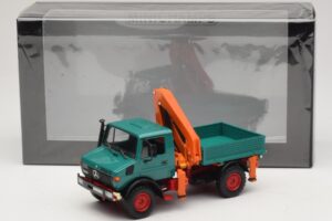 Mercedes Unimog 1300 L Savivartis su Krautuvo Kranu Minichamps 1:43 439033000 Metalas - nuotrauka 6 iš 6
