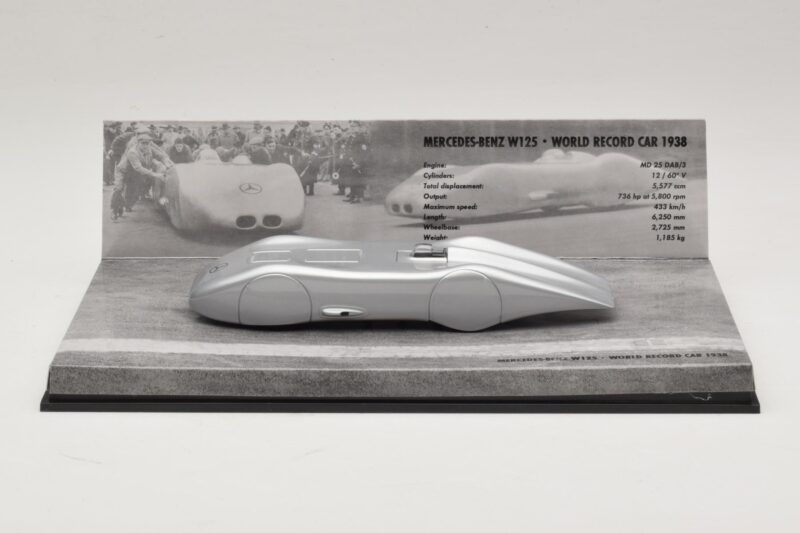 Mercedes W125 R. Caracciola World Record Car 1938 Minichamps 1:43 Mercedes W125 R. Caracciola World Record Car 1938 Minichamps 1:43 400383800 Metalas