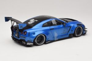 Nissan GT-R R35 Liberty Walk Work T2 Mėlyna Metalizuota Solido 1:18 S1805801 Metalas - nuotrauka 2 iš 6