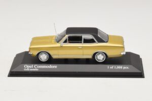 Opel Commodore A Auksinis Metalik Minichamps 1:43 430046165 Metalas