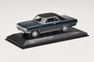 Opel Diplomat A V8 Coupe Tamsiai Mėlynas Minichamps 1:43 400048021 Metalas - nuotrauka 2 iš 4