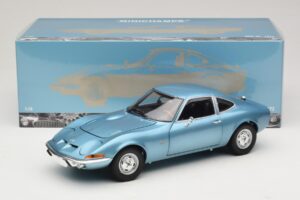 Opel GT Blue Metallic Minichamps 1:18 180049030 Metalas - nuotrauka 8 iš 8