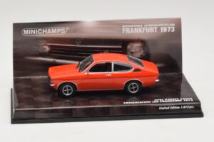 Opel Kadett C Kupė Pristatymas IAA Frankfurt Raudonas Minichamps 1:43 436045620 Metalas