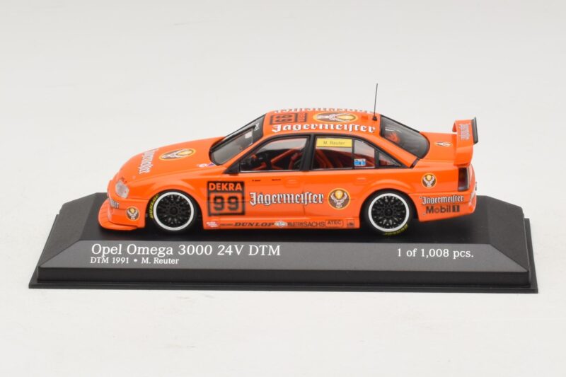Opel Omega 3000 24V #99 Jägermeister M. Reuter DTM 1991 Minichamps 1:43 400914499 Metalas