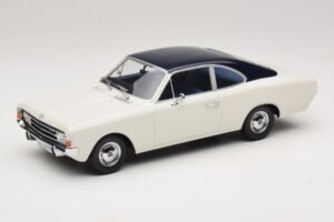 Opel Rekord C Kupė Baltas Mėlynas Minichamps 1:18 107047021 Derva