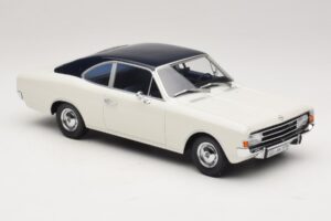 Opel Rekord C Kupė Baltas Mėlynas Minichamps 1:18 107047021 Derva - nuotrauka 4 iš 6