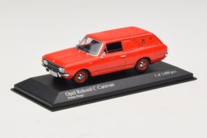 Opel Rekord Caravan Norwegian Post Minichamps 1:43 433046195 Metalas - nuotrauka 2 iš 4