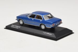 Opel Rekord D Mėlynas Metalizuotas Minichamps 1:43 400044002 Metalas - nuotrauka 3 iš 4