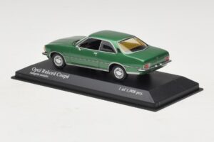 Opel Rekord D Kupė Žalias Metalizuotas Minichamps 1:43 400044022 Metalas - nuotrauka 3 iš 4