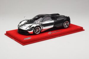 Pagani Huayra Chrome Silver Unikalus Egzempliorius BBR 1:18 P1873CM Derva