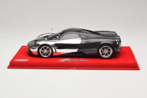 Pagani Huayra Chrome Silver Unikalus Egzempliorius BBR 1:18 P1873CM Derva - nuotrauka 3 iš 7