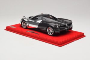 Pagani Huayra Chrome Silver Unikalus Egzempliorius BBR 1:18 P1873CM Derva - nuotrauka 5 iš 7
