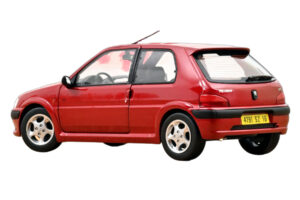 Peugeot 106 S16 Lucifer Red Norev 1:18 184921 Metalas - nuotrauka 3 iš 3