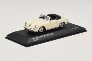 Porsche 356 B Kabrioletas Dramblio Kaulo Balta Minichamps 1:43 400064332 Metalas - nuotrauka 2 iš 4