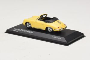 Porsche 356 B Kabrioletas Geltonas Minichamps 1:43 400064334 Metalas - nuotrauka 3 iš 4