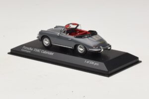 Porsche 356C Cabriolet Pilkas Minichamps 1:43 430062339 Metalas - nuotrauka 3 iš 4