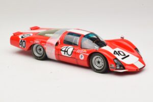 Porsche 906 LH Squadra Tartaruga #40 D. Spoerry / R. Steinemann 12 Hours of Sebring 1967 Minichamps 1:18 100676140 Metalas - nuotrauka 6 iš 8