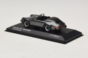 Porsche 911 930 Speedster Pilka Metalik Minichamps 1:43 430066135 Metalas - nuotrauka 3 iš 4
