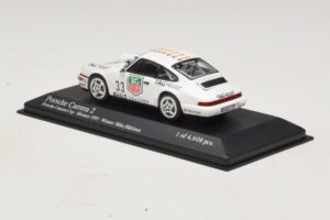 Porsche 911 964 Carrera 2 #33 M. Hakkinen Monaco Carrera Cup Winner 1993 Minichamps 1:43 430936033 Metalas - nuotrauka 3 iš 4