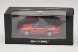 Porsche 911 964 Carrera 2 Cabriolet Raudonas Minichamps 1:43 430067330 Metalas - nuotrauka 4 iš 4