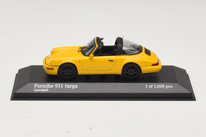 Porsche 911 964 Targa Geltonas Minichamps 1:43 Porsche 911 964 Targa Geltonas Minichamps 1:43 400061367 Metalas