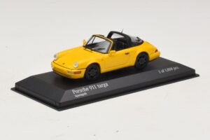 Porsche 911 964 Targa Geltonas Minichamps 1:43 400061367 Metalas - nuotrauka 2 iš 4
