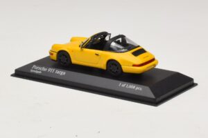 Porsche 911 964 Targa Geltonas Minichamps 1:43 400061367 Metalas - nuotrauka 3 iš 4
