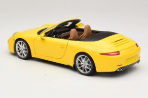 Porsche 911 991 Carrera S Kabrioletas Geltonas Minichamps 1:18 100061031 Metalas - nuotrauka 7 iš 8