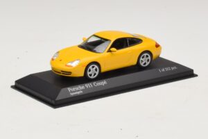 Porsche 911 991 Carrera Geltonas Minichamps 1:43 410060221 Metalas - nuotrauka 2 iš 4