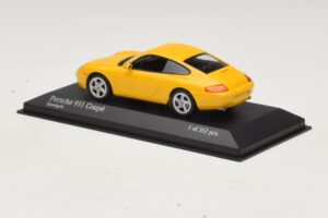 Porsche 911 991 Carrera Geltonas Minichamps 1:43 410060221 Metalas - nuotrauka 3 iš 4