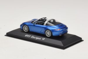 Porsche 911 991 Targa Mėlyna Metalik Minichamps 1:43 WAP0200350E Metalas - nuotrauka 3 iš 4