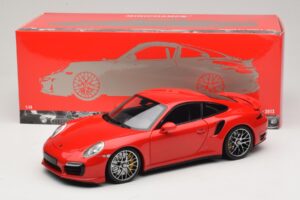 Porsche 911 991 Turbo S Raudonas Minichamps 1:18 110062320 Metalas - nuotrauka 8 iš 8