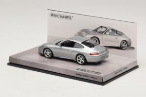 Porsche 911 996 Carrera 40-Metų Jubiliejus Sidabrinis Minichamps 1:43 436061070 Metalas - nuotrauka 3 iš 5