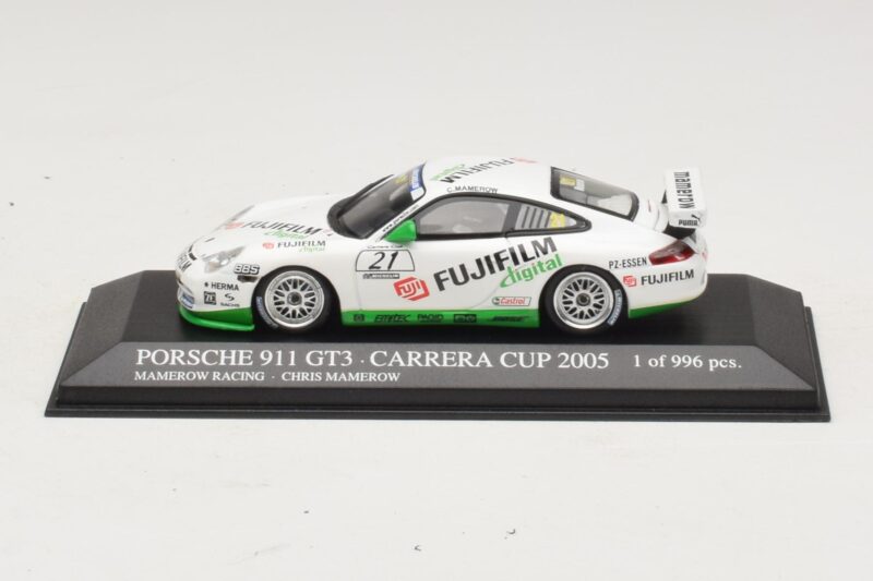 Porsche 911 996 GT3 Cup #21 Mamerow Porsche Carrera Cup Deutschland 2005 Minichamps 1:43 403056221 Metalas