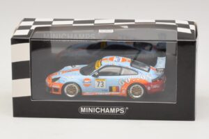 Porsche 911 996 GT3 RSR Gulf #73 Lefort / Lambert 1000km Spa 2005 Minichamps 1:43 400056473-P1 Metalas - nuotrauka 4 iš 4