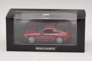 Porsche 911 997 Carrera 4S Red Metallic Minichamps 1:43 400066422 Metalas - nuotrauka 4 iš 4