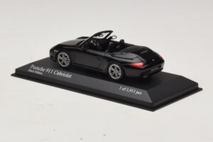 Porsche 911 997 Carrera Kabrioletas Black Edition Minichamps 1:43 400066434 Metalas - nuotrauka 3 iš 4