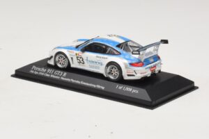 Porsche 911 997 GT3 R #53 Vannelet / Pyroles Class Winners 24 Hours of Spa 2010 Minichamps 1:43 400108953 Metalas - nuotrauka 3 iš 4