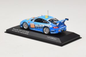Porsche 911 997 GT3 RSR GT2 #77 M. Lieb / R. Lietz / W. Henzler 24 Hours of Le Mans 2010 Minichamps 1:43 410106977 Metalas - nuotrauka 3 iš 4