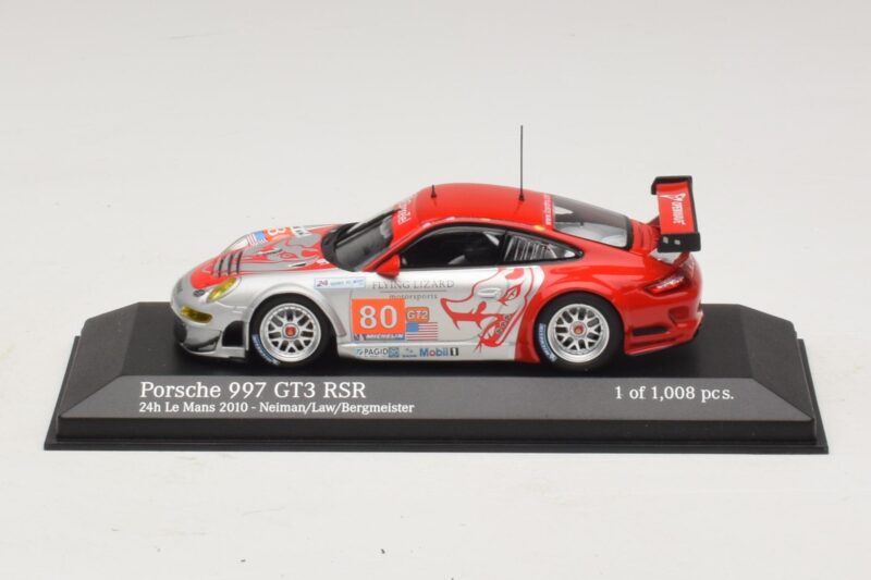 Porsche 911 997 GT3 RSR GT2 #80 S. Neiman / D. Law 24 Hours of Le Mans 2010 Minichamps 1:43 Porsche 911 997 GT3 RSR GT2 #80 S. Neiman / D. Law 24 Hours of Le Mans 2010 Minichamps 1:43 410106980 Metalas