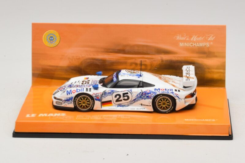 Porsche 911 GT1 #25 B. Wollek / T. Boutsen / H-J. Stuck 24 Hours of Le Mans 1996 Minichamps 1:43 Porsche 911 GT1 #25 B. Wollek / T. Boutsen / H-J. Stuck 24 Hours of Le Mans 1996 Minichamps 1:43 403966625 Metalas