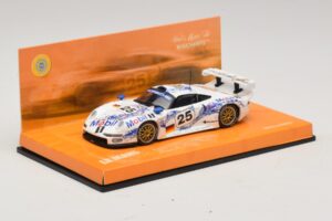 Porsche 911 GT1 #25 B. Wollek / T. Boutsen / H-J. Stuck 24 Hours of Le Mans 1996 Minichamps 1:43 403966625 Metalas - nuotrauka 2 iš 5