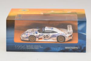 Porsche 911 GT1 #25 B. Wollek / T. Boutsen / H-J. Stuck 24 Hours of Le Mans 1996 Minichamps 1:43 403966625 Metalas - nuotrauka 5 iš 5