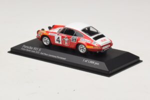 Porsche 911 S #4 G. Larrousse / J-C. Perramond 2nd Place Rally Monte Carlo 1972 Minichamps 1:43 400726804 Metalas - nuotrauka 3 iš 4