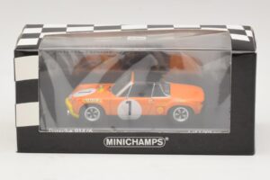 Porsche 914/6 #1 G. Larrousse / H. Marko Winners Marathon de la Route 1970 Minichamps 1:43 400706501 Metalas - nuotrauka 4 iš 4