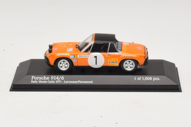 Porsche 914/6 #1 G. Larrousse / J-C. Perramond Rally Monte Carlo 1971 Minichamps 1:43 400716501 Metalas