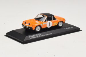 Porsche 914/6 #1 G. Larrousse / J-C. Perramond Rally Monte Carlo 1971 Minichamps 1:43 400716501 Metalas - nuotrauka 2 iš 4
